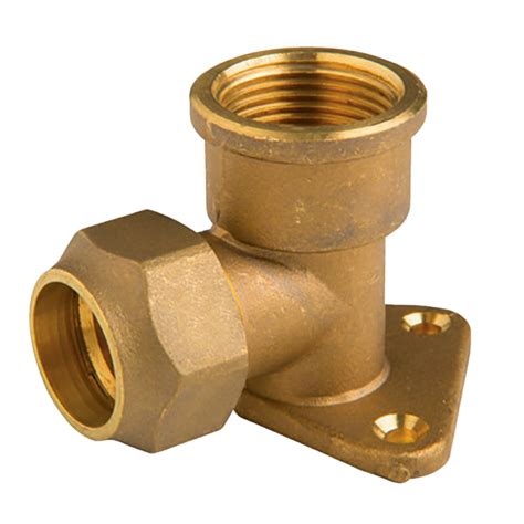 DZR Brass Fittings DZR Brass Crox Bracket Male Female Elbow With 1 Nut