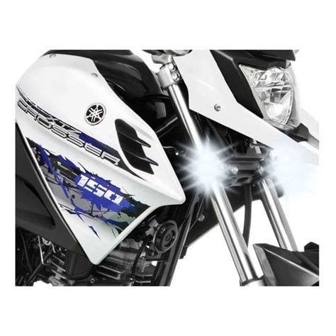 Farol Auxiliar Milha Led W Drl Moto Yamaha Crosser Xtz Par