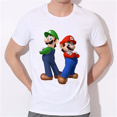 Aliexpress.com : Buy New Summer Super Mario T Shirt Men Cartoon Game T shirts Men 2018 Fashion ...