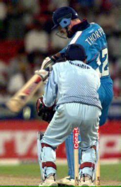 Nayan Mongia stumps Thorpe | ESPNcricinfo.com