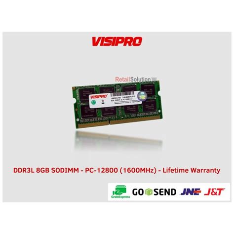 RAM Visipro 8GB DDR3L PC 12800 SODIMM Untuk Laptop Mini PC Lazada