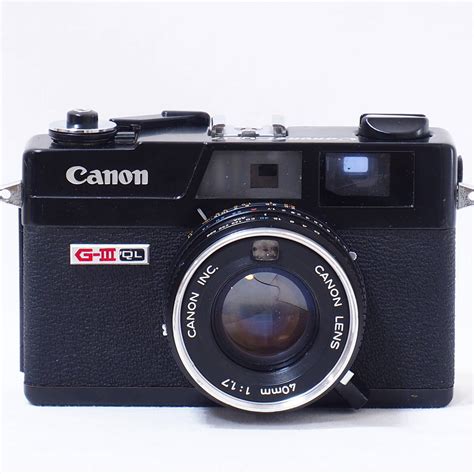 【やや傷や汚れあり】canon Canonet Ql17 G Ⅲ Ql レンズ 40mm F17 キャノン フィルムカメラ 昭和レトロ