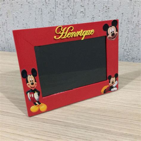 Porta Retrato Mickey Personalizado Elo Produtos Especiais