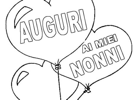 Auguri Ai Miei Nonni Da Colorare Disegno Per Bambini Da Stampare