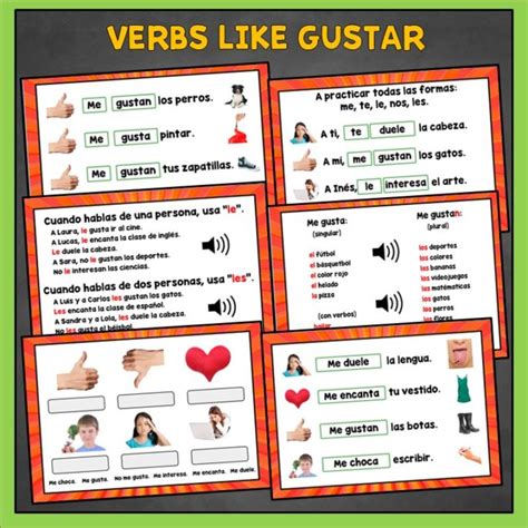 Verbs Like Gustar World Language Cafe