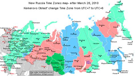 Map Of Time Zones Of Russia 2009 Time Zones Of Russia 2009 | Images and ...