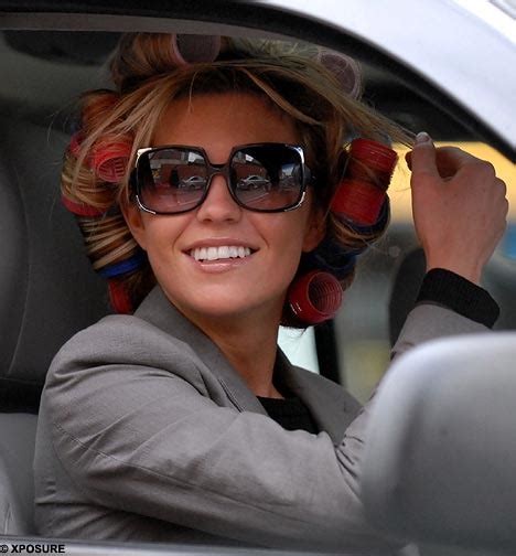 Wags In Rollers Abbey Clancy And The Girls Step Out In Their Curlers Daily Mail Online