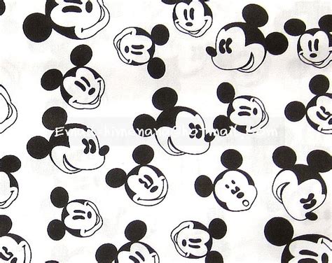 Mi Yard Cotton Fabric Disney Cartoon Characters Black And