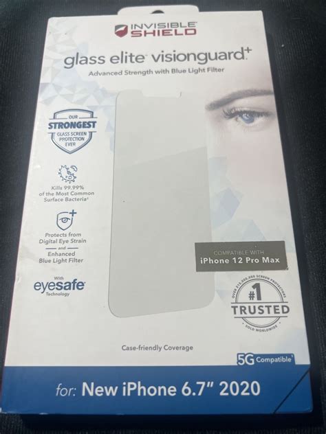 Invisible Shield Glass Elite Visionguard Iphone 12 Pro Max Screen Protector Ebay