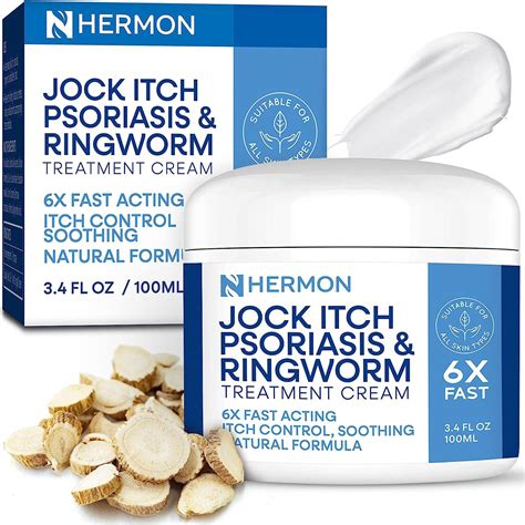 Antifungal Cream for Jock Itch, Psoriasis & Ringworm Treatment - 100g