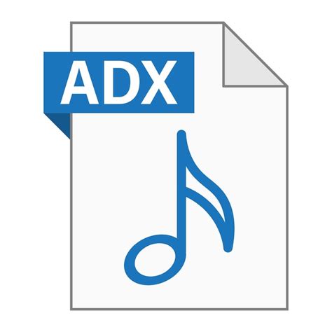 Premium Vector Modern Flat Design Of Adx File Icon For Web