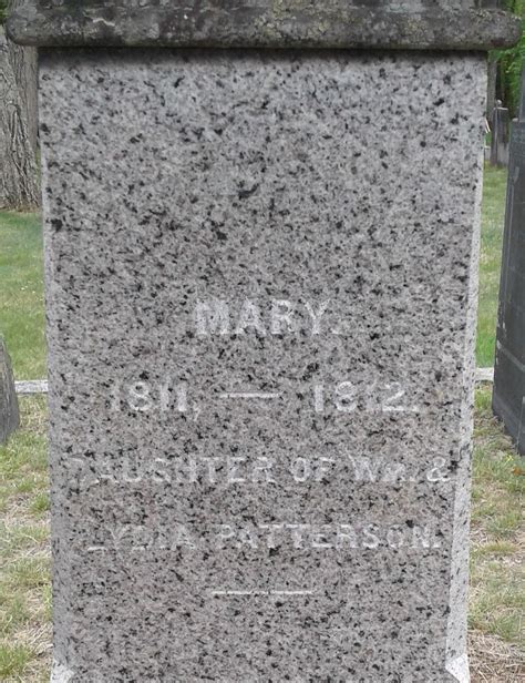 Mary Patterson 1811 1812 Find A Grave Gedenkplek