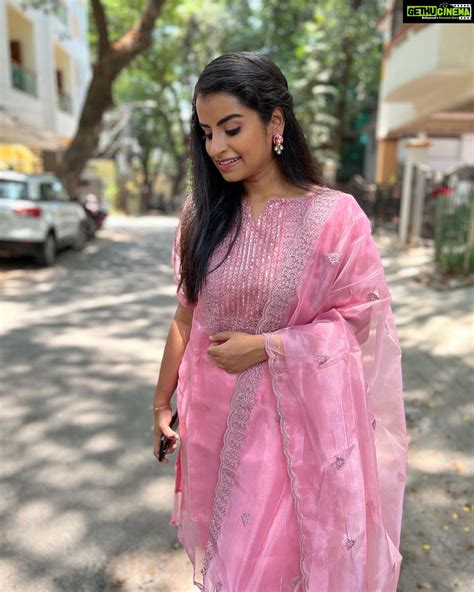 Sivaangi Krishnakumar Instagram 🌸🌸💐 Wearing Elegantfashionway Muah