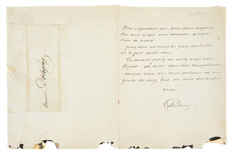 At Auction Alexandre Dumas Lettre Autographe Sign E Monsieur