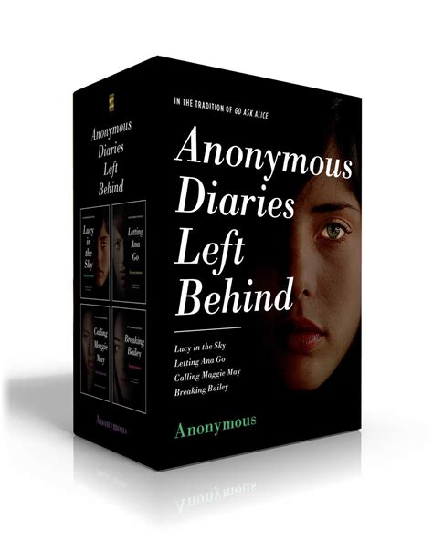 Anonymous Diaries Left Behind Boxed Set Lucy In The Sky Letting Ana