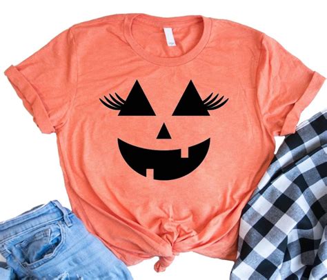 Pumpkin Shirt Womens Halloween Tshirts Womens Halloween Shirts T