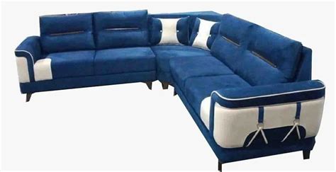 Blue Corner Sofa at Rs 28000/set | Corner Sofa Sets in Meerut | ID ...