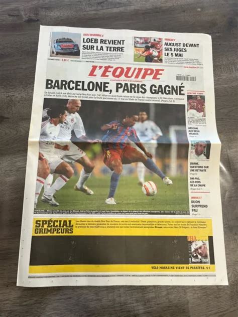 L Equipe Journal Ligue Des Champions Fc Barcelogne Ac