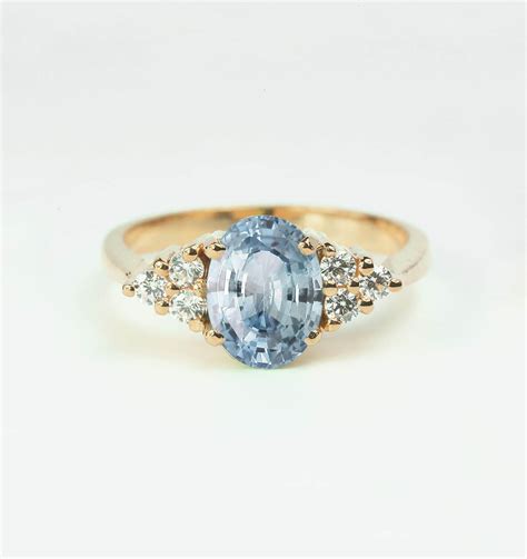 Oval aquamarine ring in rose gold - DIORAH JEWELLERS