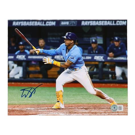 Wander Franco Signed Rays 8x10 Photo Beckett Pristine Auction