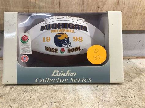 1998 MICHIGAN ROSE BOWL FOOTBALL - Currie Auction Service