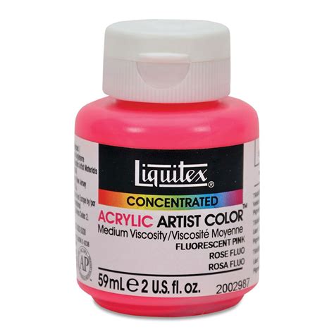 Liquitex Soft Body Artist Acrylics Fluorescent Pink Ml Bottle