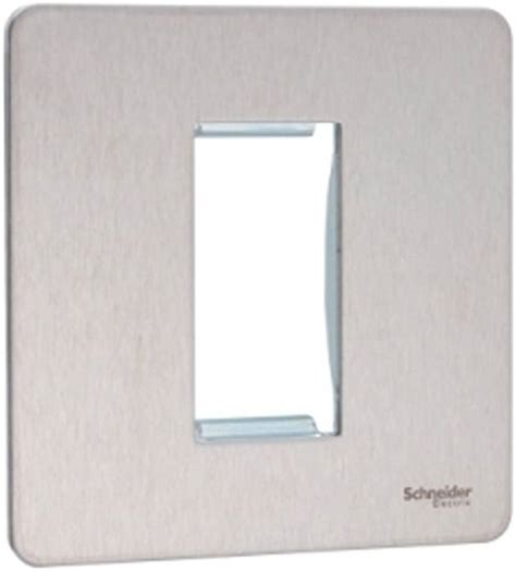 Schneider Electric Ultimate Screwless Flat Plate Euro Modular 1 Gang