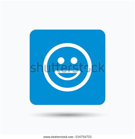 Happy Smile Icon Smiley Laugh Emoticon Stock Vector Royalty Free