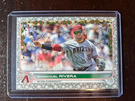 Mavin Emmanuel Rivera Rc Topps Holiday Metallic Parallel Hw