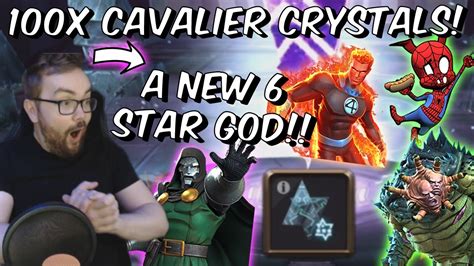 100x 6 Star Cavalier Crystal Opening A New 6 Star God Ceo And Then Marvel Contest Of