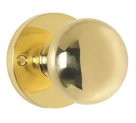 Carlisle Brass Mushroom Mortice Knob 61mm Set Polished Brass Screwfix