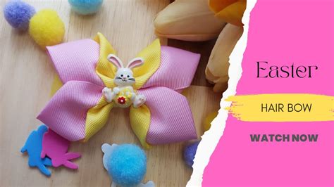 Beautiful Easter Hair Bow🎀🎀🎀step By Step Hair Bow Tutorial🎀how To Make