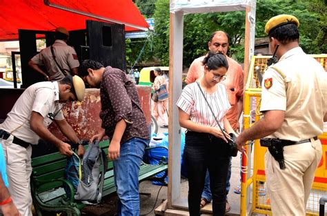 Independence Day Eve Security Beefed Up At Sarojini Nagar Market