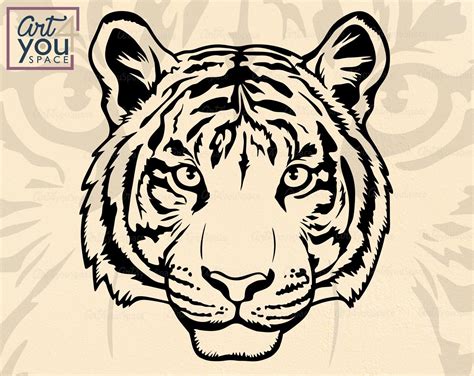 Svg For Silhouette Png Eps Wild Animals Clipart Animals Svg Tiger Svg