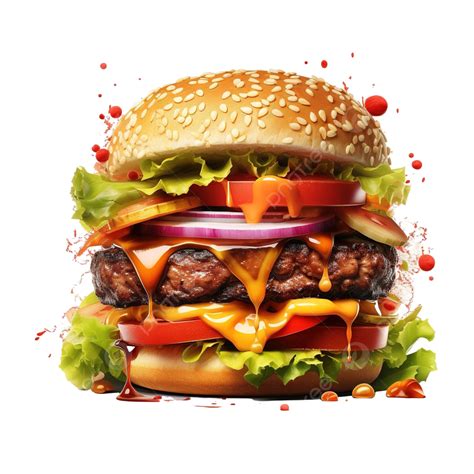 Tasty Burger Png Ai Generative Burger Tasty Delicious Png