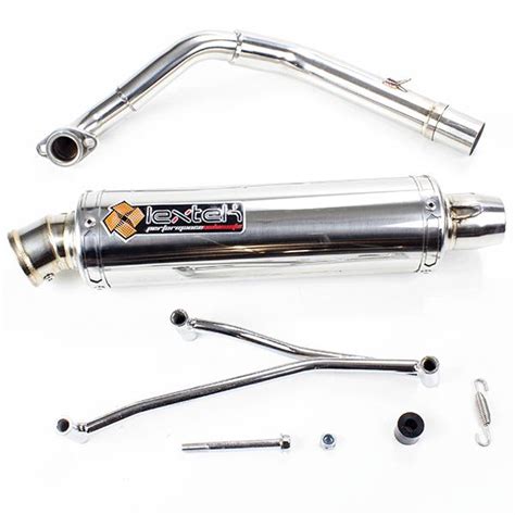 Lextek Round Ssteel Exhaust System For Wy125t 108 Engine And Exhaust