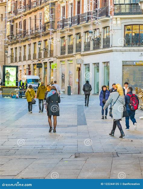 Städtische Szenen historische Mitte Von Madrid Spanien Redaktionelles