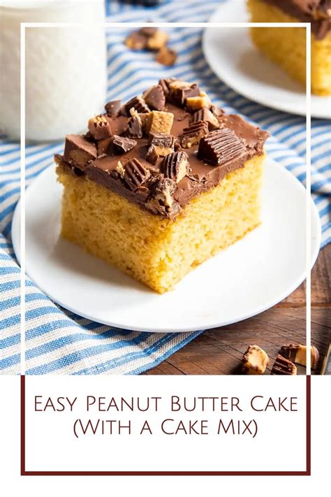 Easy Peanut Butter Cake Artofit