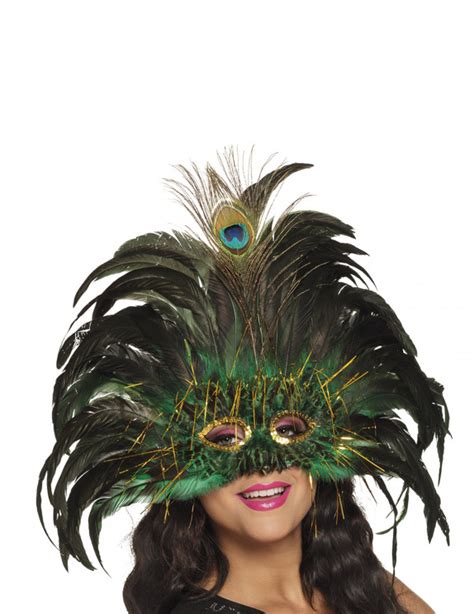 Loup Paon V Nitien Avec Plumes Adulte Deguise Toi Achat De Masques