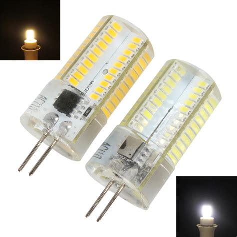 Led Silicone Crystal Light Bulb Dimmable G Leds Smd White Warm