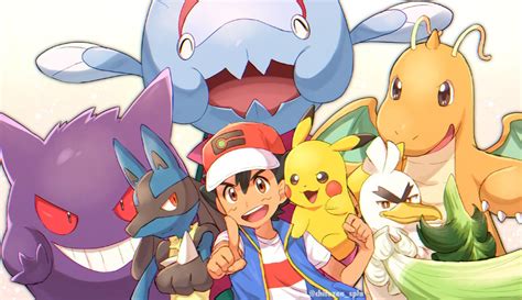 Pikachu Ash Ketchum Lucario Gengar Dragonite And More Pokemon