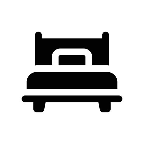 cama icono vector glifo icono para tu sitio web móvil presentación