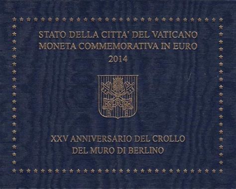 Vaticaan 2 Euro 2014 25e Verjaardag Van De Val Van De Berlijnse Muur Bu