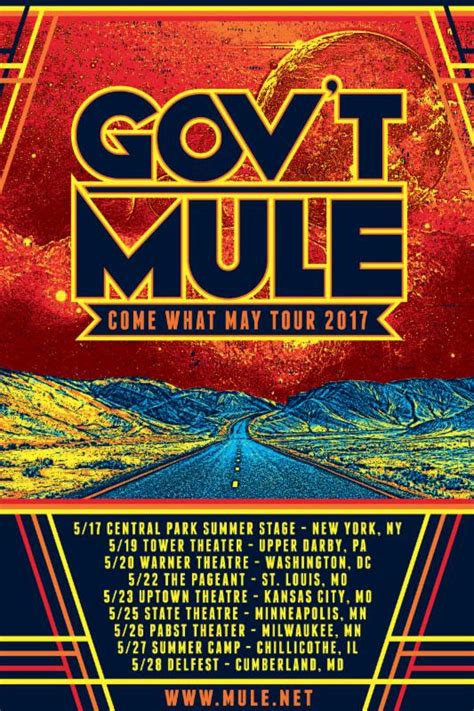 Gov T Mule Announce Spring 2017 Tour TheWaster