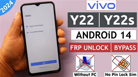 Vivo Y22 Y22s Android 14 Frp Unlock Bypass Google Account Lock