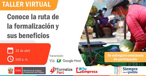 Participa Del Taller Virtual Gratuito Y Conoce La Ruta De La