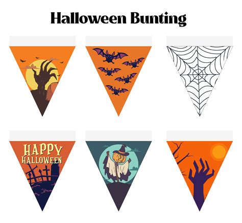 Halloween Bunting 15 Free Pdf Printables Printablee