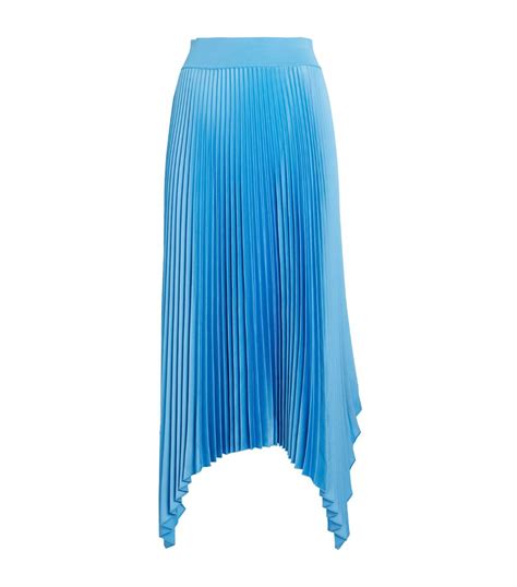 Womens JOSEPH Blue Pleated Ade Midi Skirt Harrods CountryCode