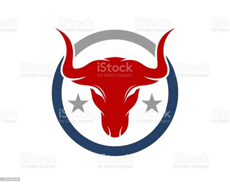 Kepala Banteng Merah Di Logo Lingkaran Ilustrasi Stok - Unduh Gambar Sekarang - Agresi, Alegori ...