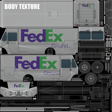 FedEx Delivery Truck 3D Model $39 - .obj .fbx .max - Free3D